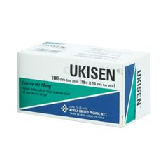 Ukisen 10mg - Điều trị viêm mũi dị ứng, viêm kết mạc dị ứng, mày đay (Hộp 10 vỉ x 10 viên)