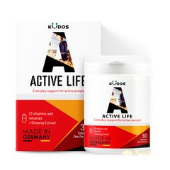 Kudos Active Life - Bổ sung vitamin và khoáng chất  cho cơ thể (Hộp x 30 viên nang)