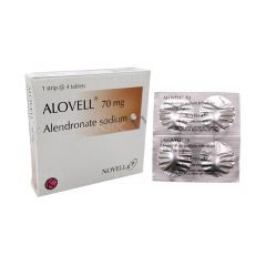 Alovell - Điều trị loãng xương ở người lớn tuổi, phụ nữ mãn kinh (Hộp 1 vỉ x 4 viên)
