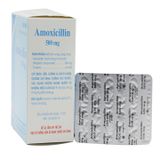 Amoxicillin 500 mg - Điều trị nhiễm trùng do vi khuẩn nhạy cảm gây ra (Hộp 10 vỉ x 10 viên)