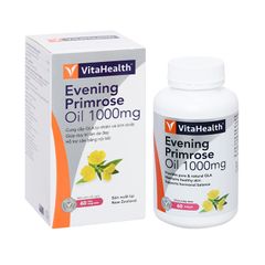 Evening Primrose Oil 1000mg - Hỗ trợ tăng cường sức khỏe cho da và cân bằng nội tiết tố (Hộp 60 viên nang mềm)