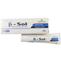 β-Sol - Kem bôi điều trị các triệu chứng của viêm da (Hộp 1 tuýp 10g)