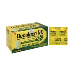 Decolgen ND - Điều trị các triệu chứng cảm thông thường: nhức đầu, nghẹt mũi, đau sốt (Hộp 25 vỉ x 4 viên)