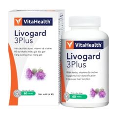 Livogard 3Plus - Hỗ trợ thanh nhiệt giải độc, hỗ trợ tăng cường chức năng gan, hỗ trợ bảo vệ gan (Hộp 60 viên)