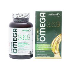 Hotchland - Optimum Omega 3.6.9 - Giúp bổ não, bổ mắt, hỗ trợ tăng cường thị lực và giảm nguy cơ xơ vữa mạch máu (Hộp 60 viên)