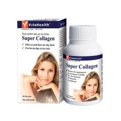 Super Collagen - Giảm sự xuất hiện của nếp nhăn, làm cho da đẹp và săn chắc (Hộp 60 viên)