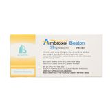 Ambroxol Boston 30mg - Thuốc tiêu chất nhầy đường hô hấp (Hộp 3 vỉ x 10 viên)