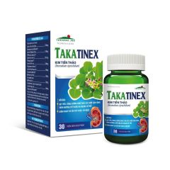 TaKaTinex - Làm lợi tiểu, tăng cường đào thải các chất cặn lắng trên đường tiết niệu ra ngoài cơ thể; giảm nguy cơ sỏi thận tiết niệu, sỏi mật (Hộp 30 viên)