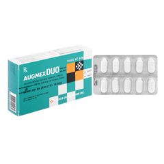 Augmex Duo 875mg/125mg - Điều trị nhiễm khuẩn (Hộp 2 túi nhôm x 1 vỉ x 10 viên)
