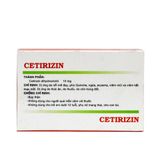 Cetirizin - Điều trị chứng viêm mũi (Hộp 10 vỉ x 10 viên)