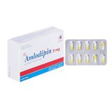 Amlodipin 5 mg - Điều trị tăng huyết áp (Hộp 3 vỉ x 10 viên)