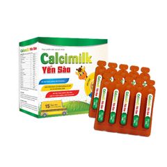 CALCIMILK YẾN SÀO - Hỗ trợ tăng cường sức đề kháng, nâng cao sức khỏe (Hộp 3 vỉ x 5 ống)