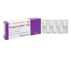 Augmentin 1g - Điều trị các nhiễm khuẩn (Hộp 2 vỉ x 7 viên)