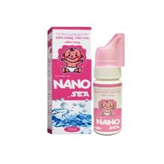 Nước biển sâu Nano Sea - Hỗ trợ điều trị và phòng ngừa các bệnh về viêm xoang, viêm mũi, viêm họng (Hộp 1 chai 70ml)