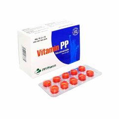 Vitamin PP -  Điều trị và ngăn ngừa thiếu vitamin PP tự nhiên trong cơ thể (Hộp 10 vỉ x 10 viên)