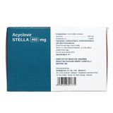 Acyclovir STELLA 400mg - Điều trị nhiễm Herpes simplex, bệnh thuỷ đậu, bệnh zona (Hộp 7 vỉ x 5 viên)