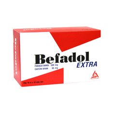 Befadol Extra - Giảm đau, hạ sốt (Hộp 10 vỉ x 10 viên)