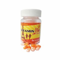 Vitamin B6 Capsule - Hỗ trợ điều trị bệnh thiếu vitamin B6 (Chai 100 viên nang)