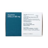 Acyclovir STELLA 800mg - Điều trị nhiễm Herpes simplex, bệnh thuỷ đậu, bệnh zona  (Hộp 7 vỉ x 5 viên)