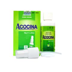 Acocina 80ml - Giảm đau, tiêu sưng, trong các trường hợp chấn thương, đau nhức cơ xương khớp, cảm lạnh (Hộp 1 lọ x 80 ml)