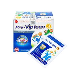 Cốm Pre-Vipteen 3- Bổ sung calci và các dưỡng chất thiết yếu (Hộp 20 gói x 2g)