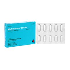 Alfa-Lipogamma 600mg Oral - Điều trị đa thần kinh đái tháo đường (Hộp 3 vỉ x 10 viên)