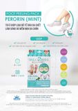 FOOT PEELING PACK - PERORIN (MINT) – Túi ủ giúp làm sạch da, loại bỏ tế bào da chết ở chân; Giúp dưỡng ẩm, làm sáng và làm mềm mịn da vùng bàn chân (Hộp 2 túi)