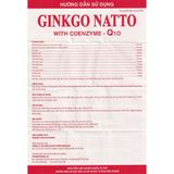 Ginkgo Natto With Coenzym Q10 360mg - Giúp tăng cường lưu thông máu (Hộp 10 vỉ x 10 viên nang mềm)