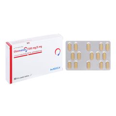 Glucovane 500mg/5mg - Điều trị đái tháo đường tuýp 2 (Hộp 2 vỉ x 15 viên)