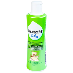 Sữa tắm gội hàng ngày LACTACYD BABY EXTRA MILKY (Chai 250ml)