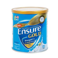 Sữa bột Abbott Ensure Gold StrengthPro (Hương vani, ít ngọt) - Bổ sung dinh dưỡng đầy đủ và cân đối (Hộp 400g)