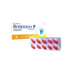 Bosdogyl F - Điều trị các nhiễm khuẩn răng miệng như áp-xe răng ở người lớn và trẻ em (Hộp 2 vỉ x 10 viên)