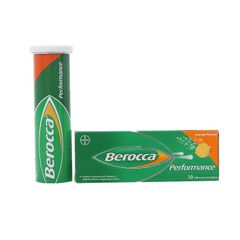 Berocca Performance Orange - Điều trị thiếu hụt và tăng nhu cầu vitamin C, vitamin nhóm B và kẽm (Hộp 1 tuýp 10 viên)