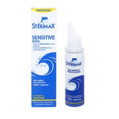 Sterimar Sensitive Nose - Xịt sạch thông mũi, giúp phục hồi niêm mạc mũi bị tổn thương (Hộp 1 chai 50ml)