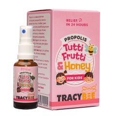 Keo ong xanh Propolis Tutti Frutti & Honey Tracybee dạng xịt - Giảm ho, viêm họng (Hộp 1 lọ 30ml)