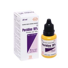 Povidine 10 % - Sát khuẩn, ngăn ngừa nhiễm khuẩn cho da (Hộp 1 lọ 20ml)