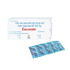 Encorate 200 mg - Điều trị động kinh, rối loạn cảm xúc lưỡng cực (Hộp 10 vỉ x 10 viên)