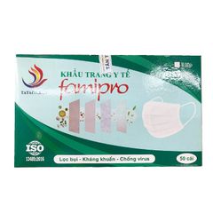 Khẩu trang y tế 4 lớp Famipro - Trắng (Hộp 50 cái)