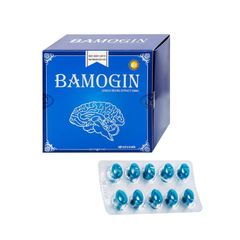 Thực phẩm bảo vệ sức khỏe Bamogin - Giúp tăng cường tuần hoàn não, hỗ trợ giảm các triệu chứng của suy giảm trí nhớ, căng thẳng (Hộp 6 vỉ x 10 viên)