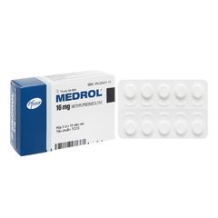 Medrol 16mg - Điều trị viêm, dị ứng và ức chế miễn dịch (Hộp 3 vỉ x 10 viên)