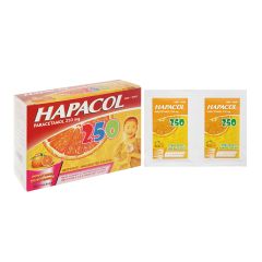 Hapacol 250 - Hạ sốt, giảm đau cho trẻ (Hộp 24 gói x 1,5g thuốc bột)