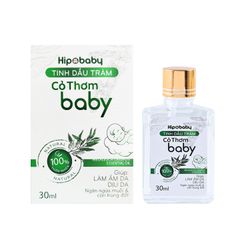 Tinh dầu tràm Cỏ Thơm Baby - Giúp làm ấm da và dịu da, ngăn ngừa muỗi, côn trùng (Hộp 1 chai 30ml)