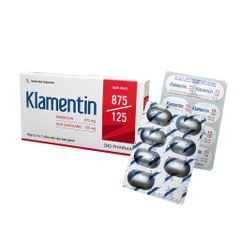 Klamentin 875/125 - Điều trị các trường hợp nhiễm khuẩn ở người lớn và trẻ em (Hộp 2 vỉ x 7 viên)