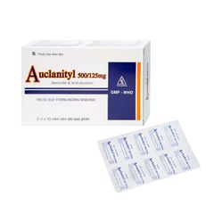 Auclanityl 500/125mg - Điều trị các nhiễm khuẩn (Hộp 2 vỉ x 10 viên)