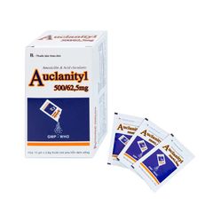 Auclanityl 500/62,5mg - Điều trị các nhiễm khuẩn (Hộp 12 gói x 3,8g)