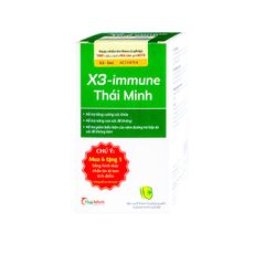 X3-immune Thái Minh - Viên uống hỗ trợ tăng cường sức khỏe, nâng cao sức đề kháng (Hộp 30 viên)