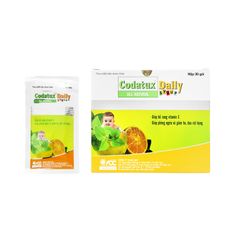 Siro ho Codatux Daily ADC -  Giúp bổ sung vitamin C, giảm ho, đau họng (Hộp 30 gói)