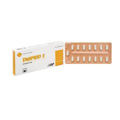 Diaprid 2 - Điều trị đái tháo đường không phụ thuộc insulin (Hộp 2 vỉ x 15 viên)