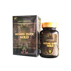 Hoàng Dược GOLD -  Hỗ trợ bổ thận, tăng cường chức năng sinh lý nam, làm chậm  quá trình mãn dục nam. (Lọ 30 viên)