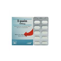 I-Pain 400mg - Điều trị các triệu chứng đau, sốt và viêm mức độ nhẹ đến trung bình (Hộp 10 vỉ x 10 viên)